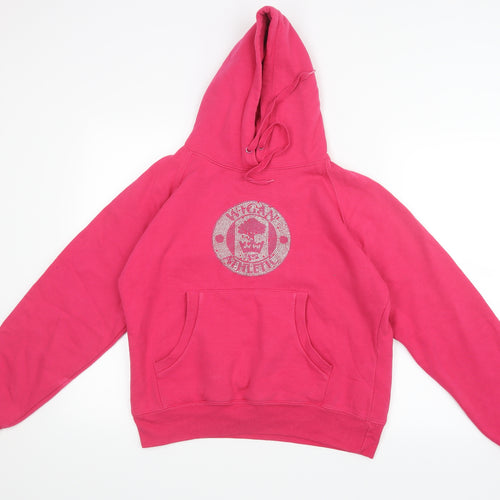 Wigan Athletic Womens Pink   Pullover Hoodie Size L