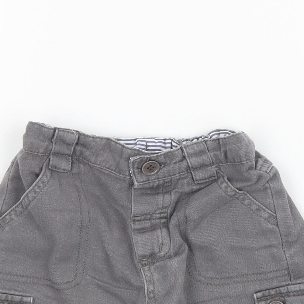 JoJo Maman Bébé Boys Grey   Cropped Trousers Size 6-9 Months