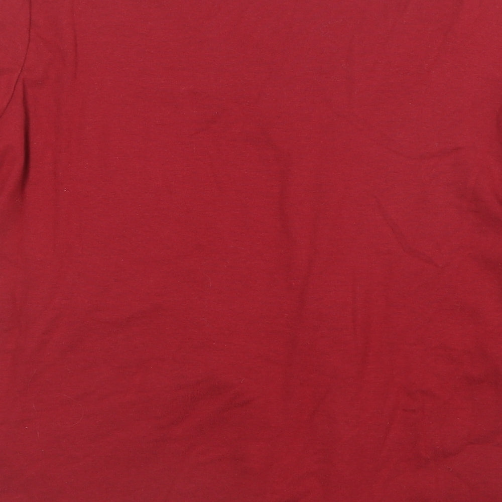 Marks and Spencer Womens Red   Basic T-Shirt Size 14