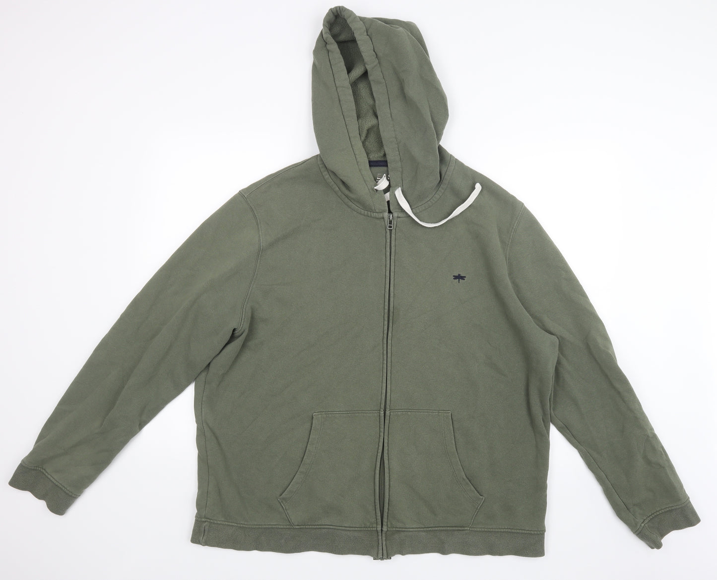 Matalan Mens Green   Full Zip Hoodie Size 3XL