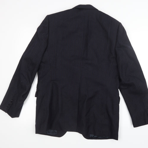 Preworn Mens Black   Jacket Suit Jacket Size 36