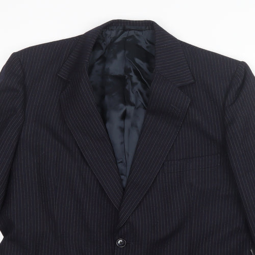 Preworn Mens Black   Jacket Suit Jacket Size 36