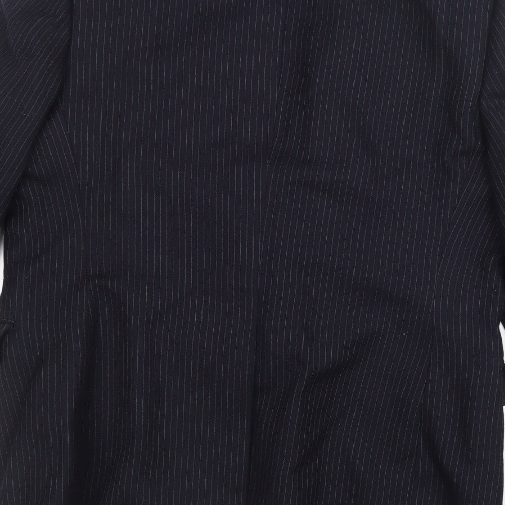Preworn Mens Black   Jacket Suit Jacket Size 36