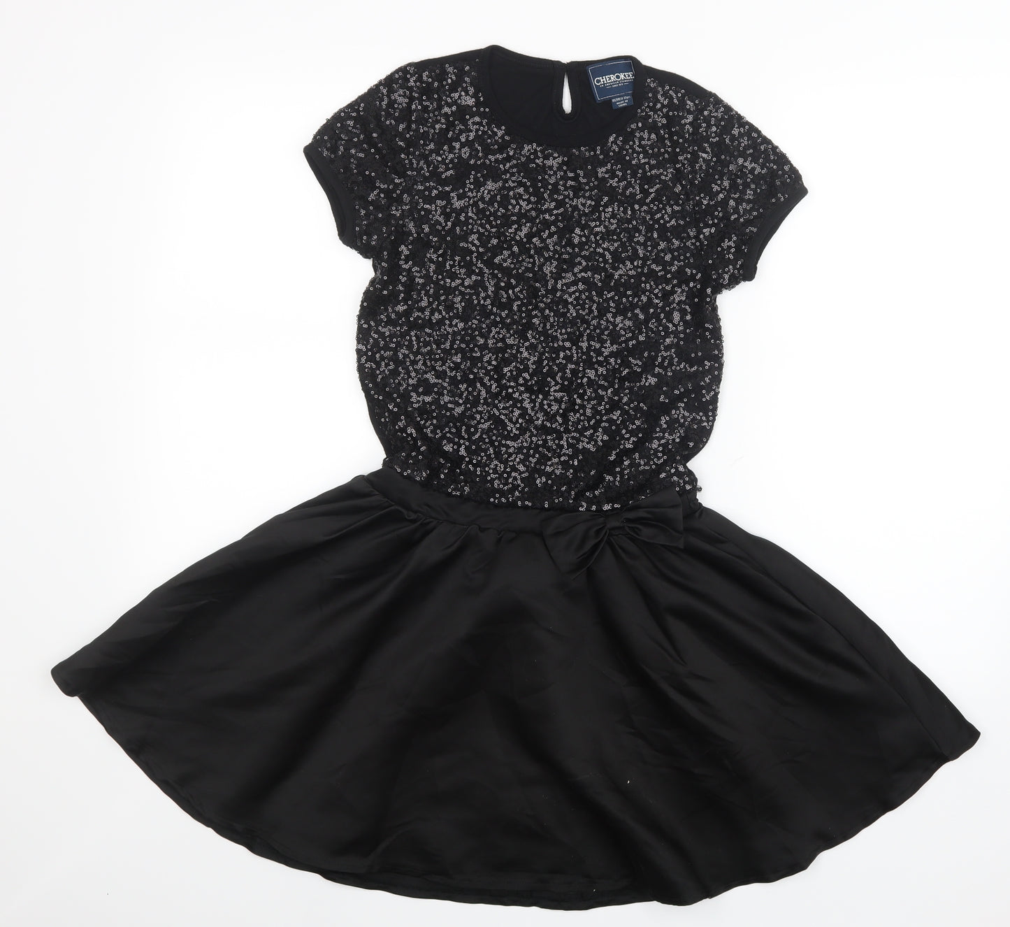 Cherokee Girls Black   A-Line  Size 11-12 Years