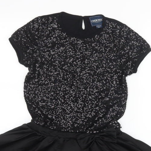 Cherokee Girls Black   A-Line  Size 11-12 Years