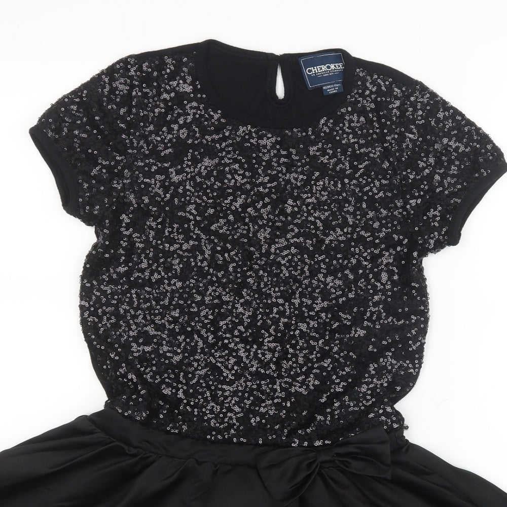 Cherokee Girls Black   A-Line  Size 11-12 Years