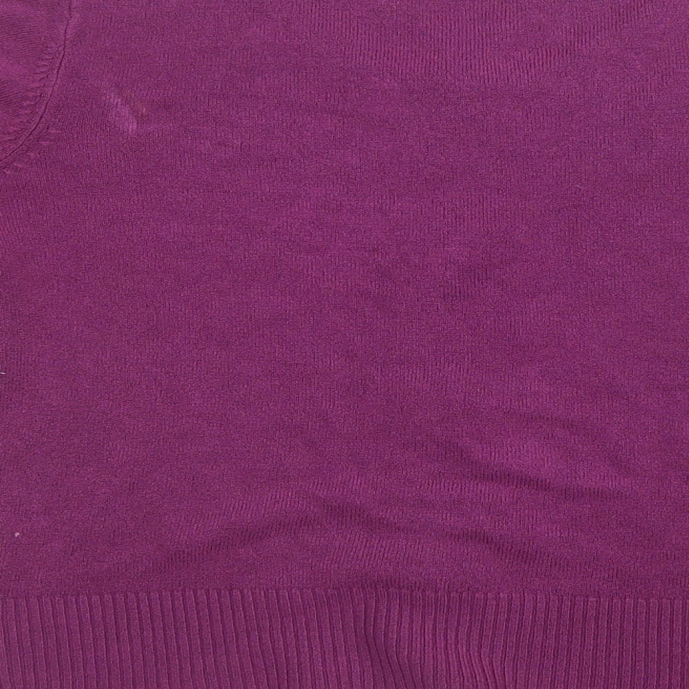 Matalan Womens Purple  Knit Cardigan Jumper Size 16