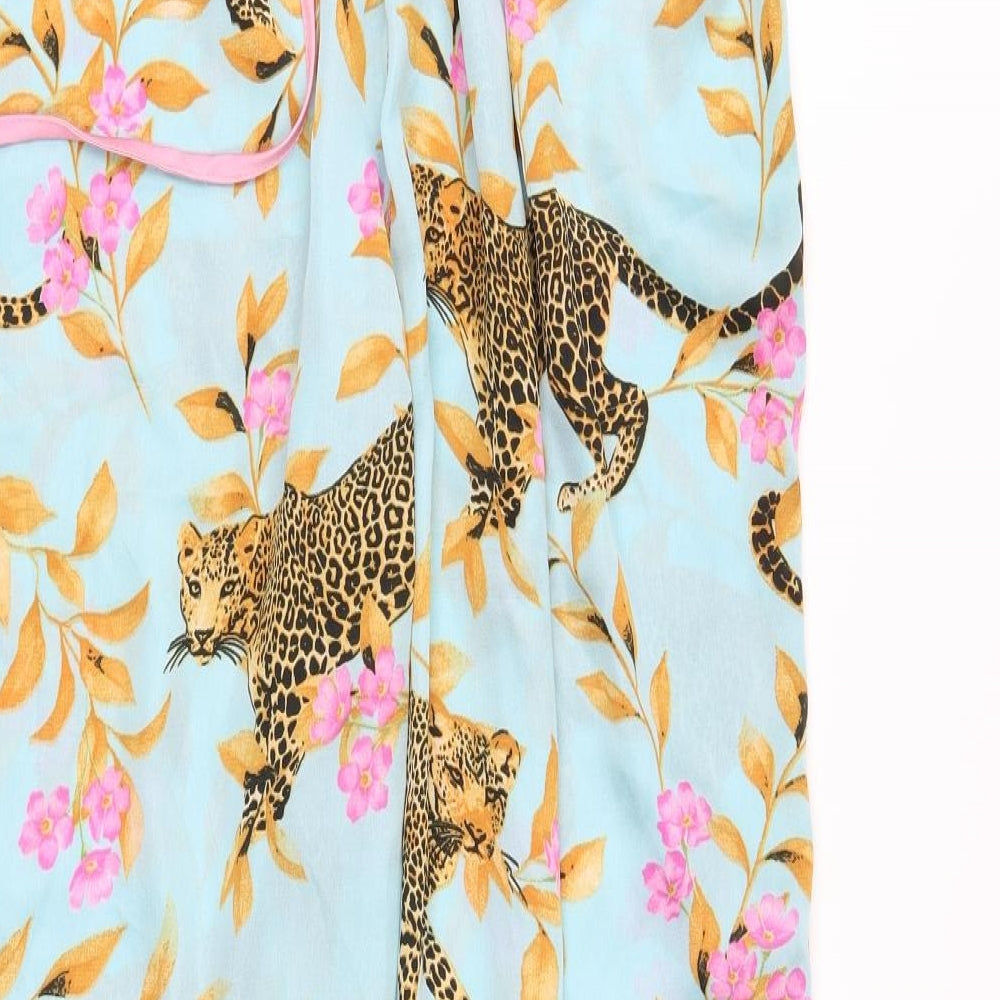 ASOS Womens Green Floral  Top Pyjama Set Size 16