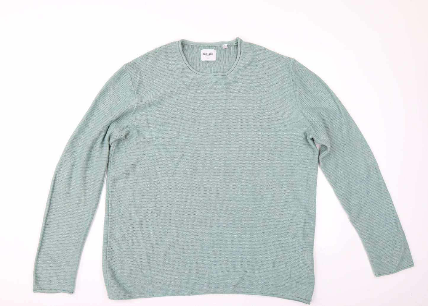 ONLY & SONS Mens Green   Pullover Jumper Size XL