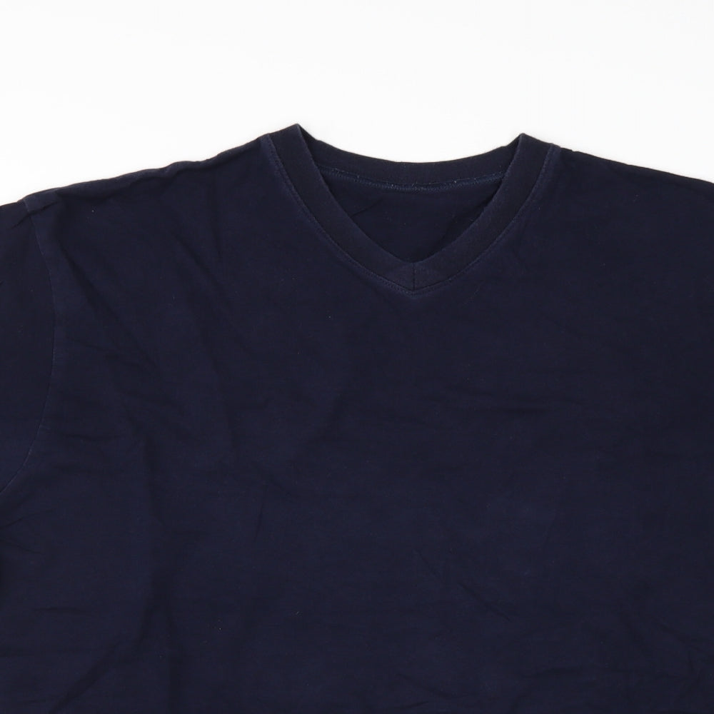 Marks and Spencer Mens Blue    T-Shirt Size L