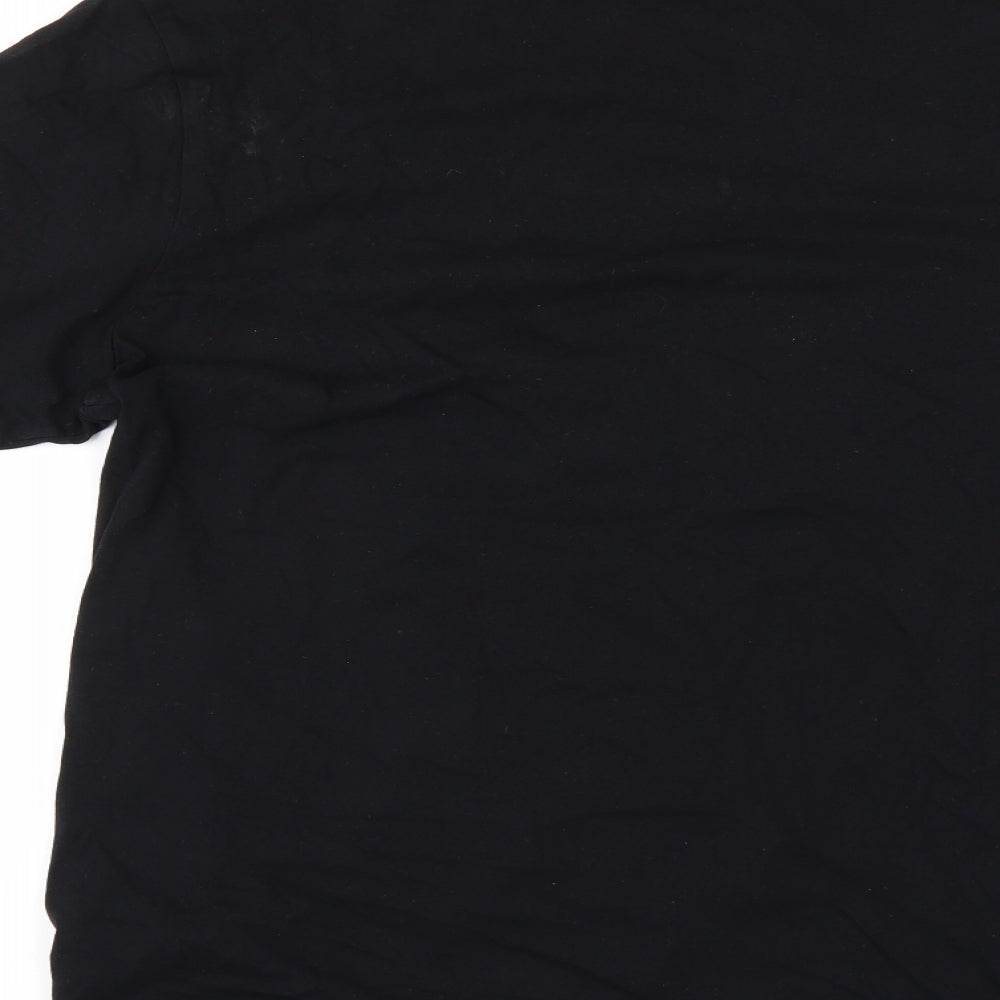 Topman Mens Black    T-Shirt Size L