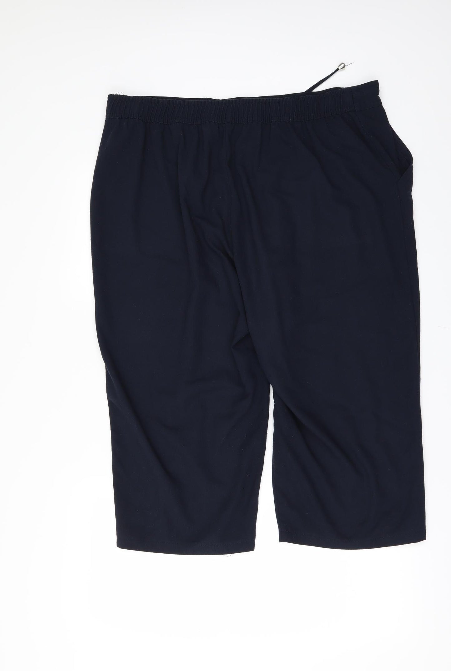 Papaya Womens Blue   Cropped Trousers Size 18 L20 in