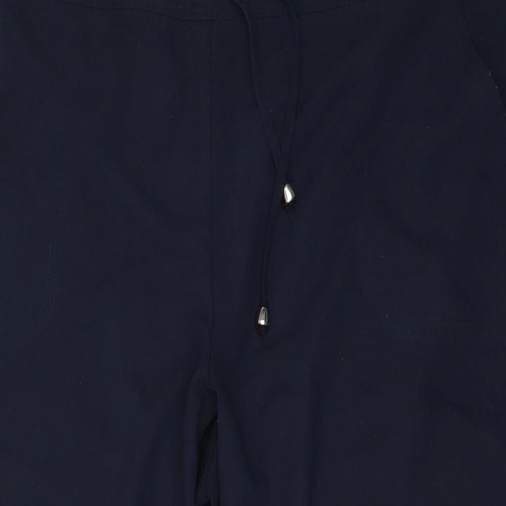 Papaya Womens Blue   Cropped Trousers Size 18 L20 in
