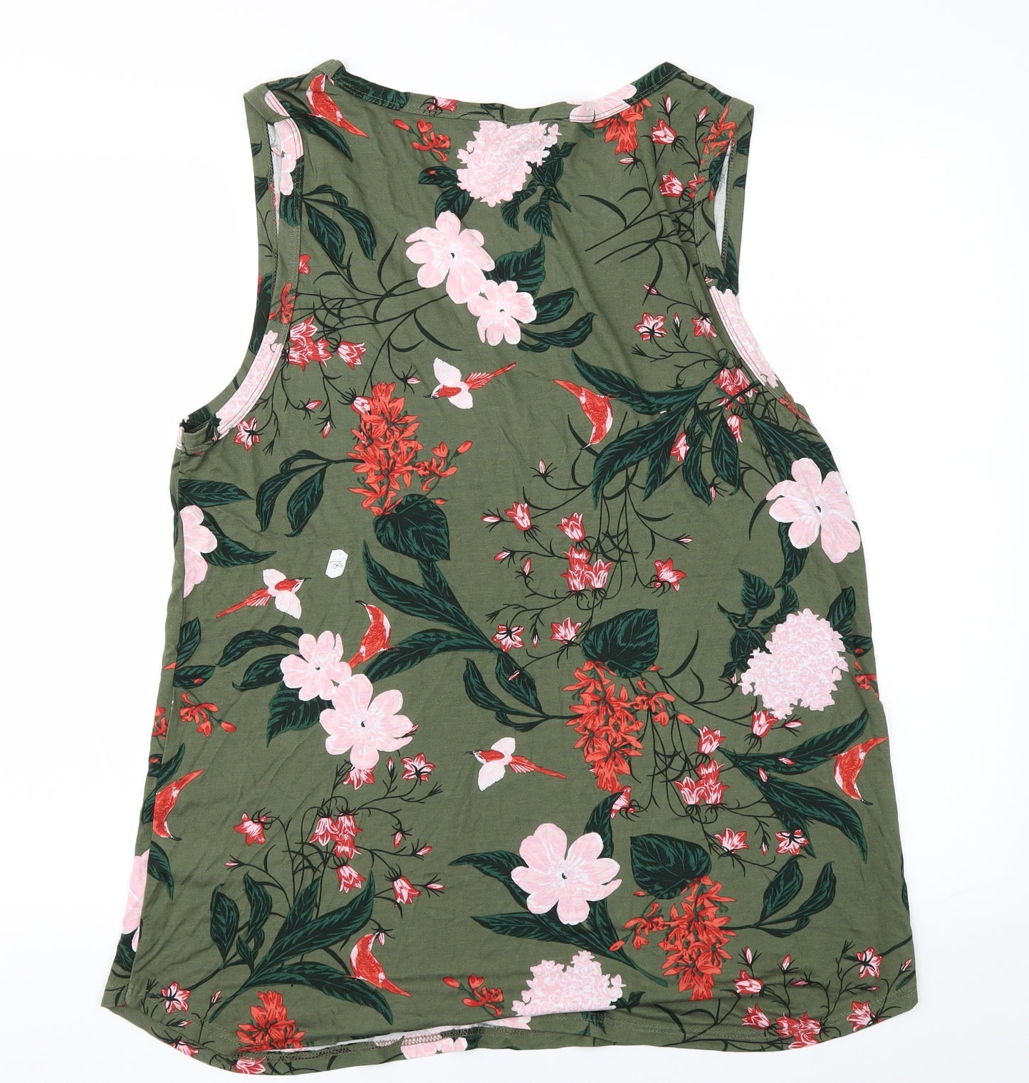 Dorothy Perkins Womens Green Floral  Basic T-Shirt Size 18