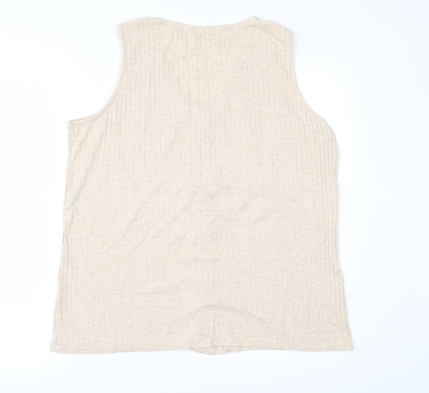 Papaya Womens Beige   Basic T-Shirt Size 18