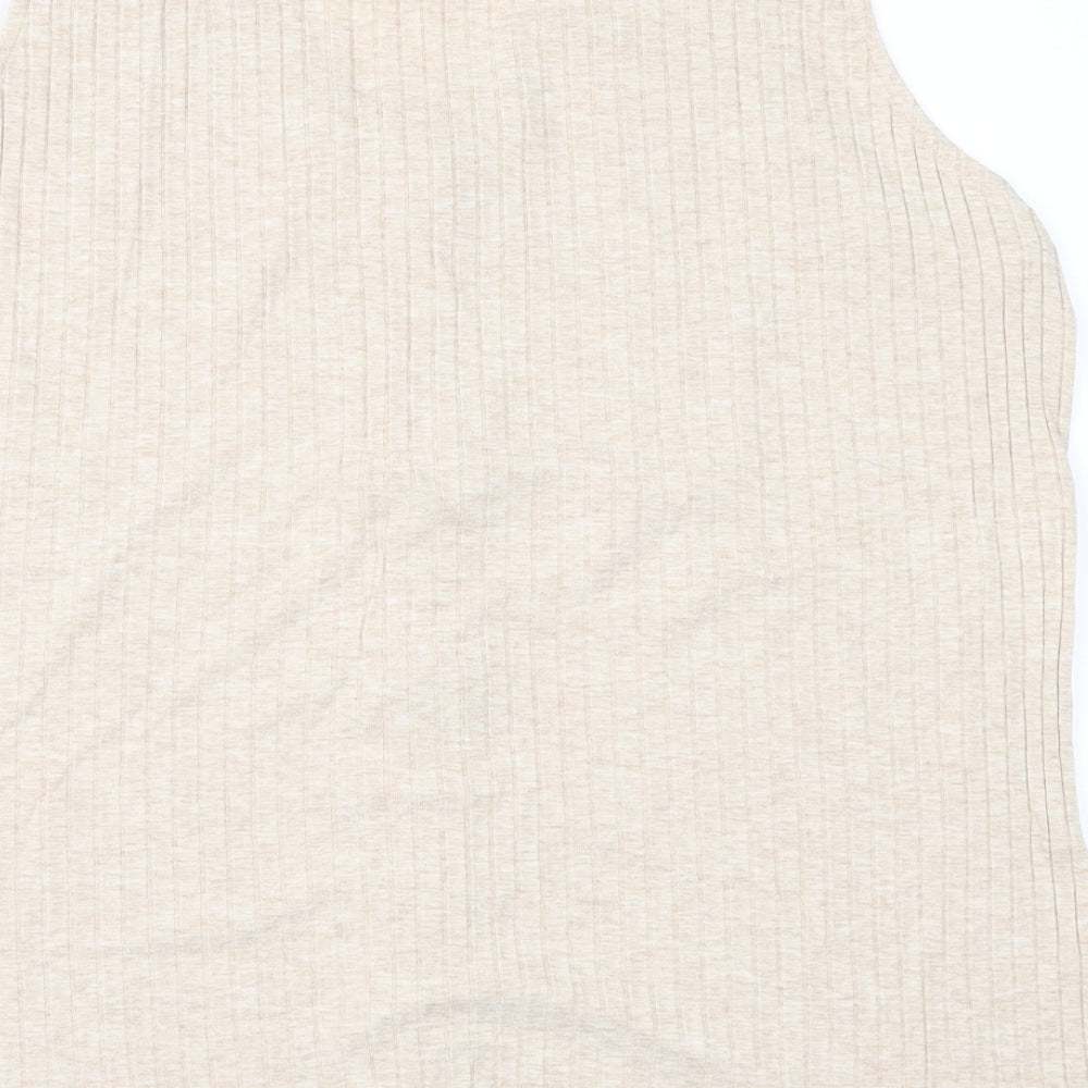 Papaya Womens Beige   Basic T-Shirt Size 18