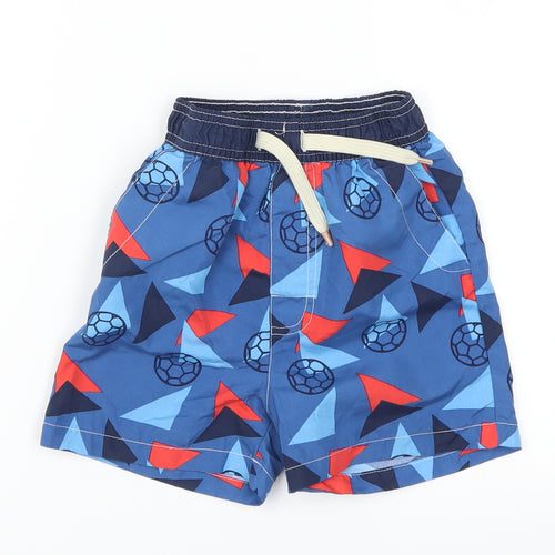 Nutmeg Boys Blue Geometric  Bermuda Shorts Size 2-3 Years - Football
