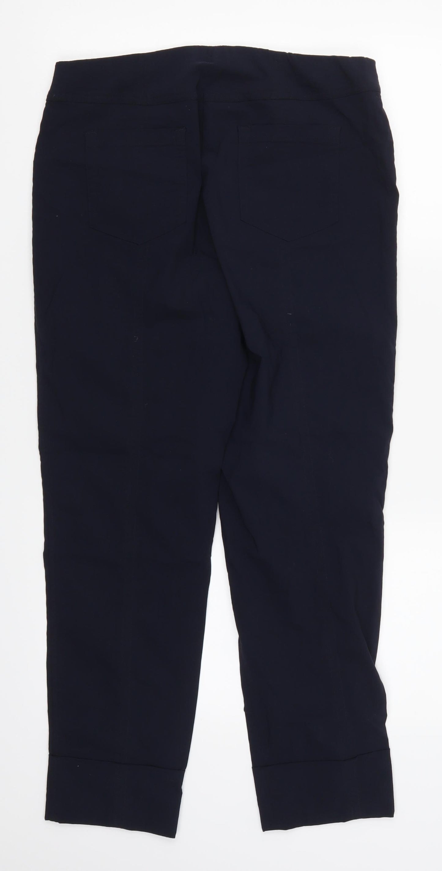Robell Womens Blue   Cropped Trousers Size 12 L20 in