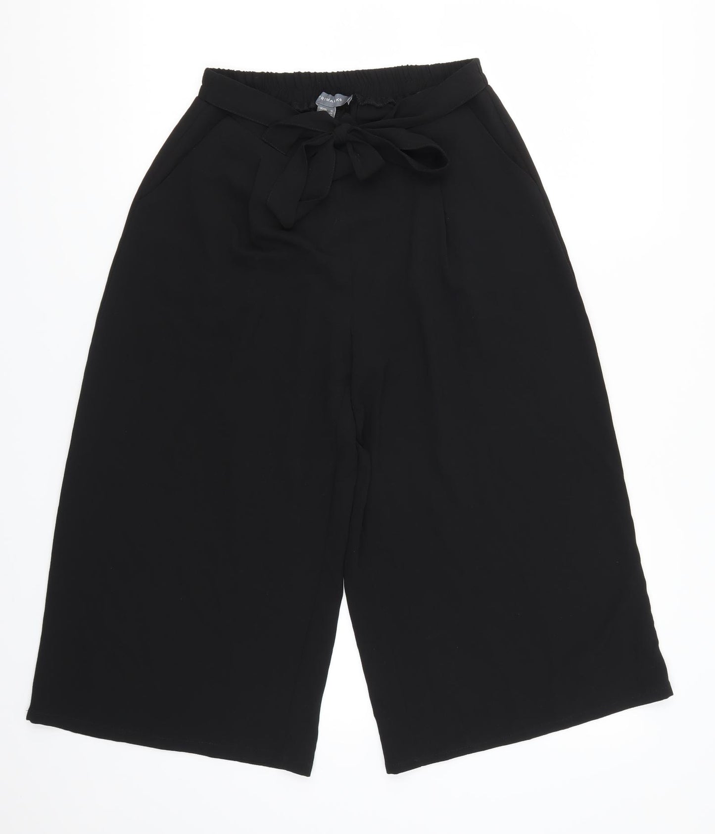 Primark Womens Black   Cropped Trousers Size 10