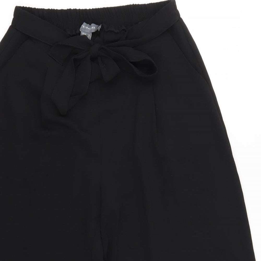 Primark Womens Black   Cropped Trousers Size 10