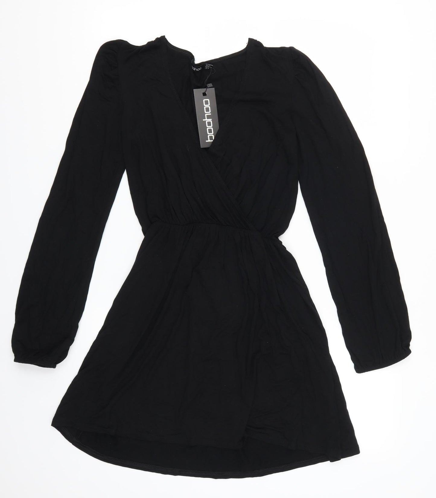 Boohoo Womens Black   Skater Dress  Size 6