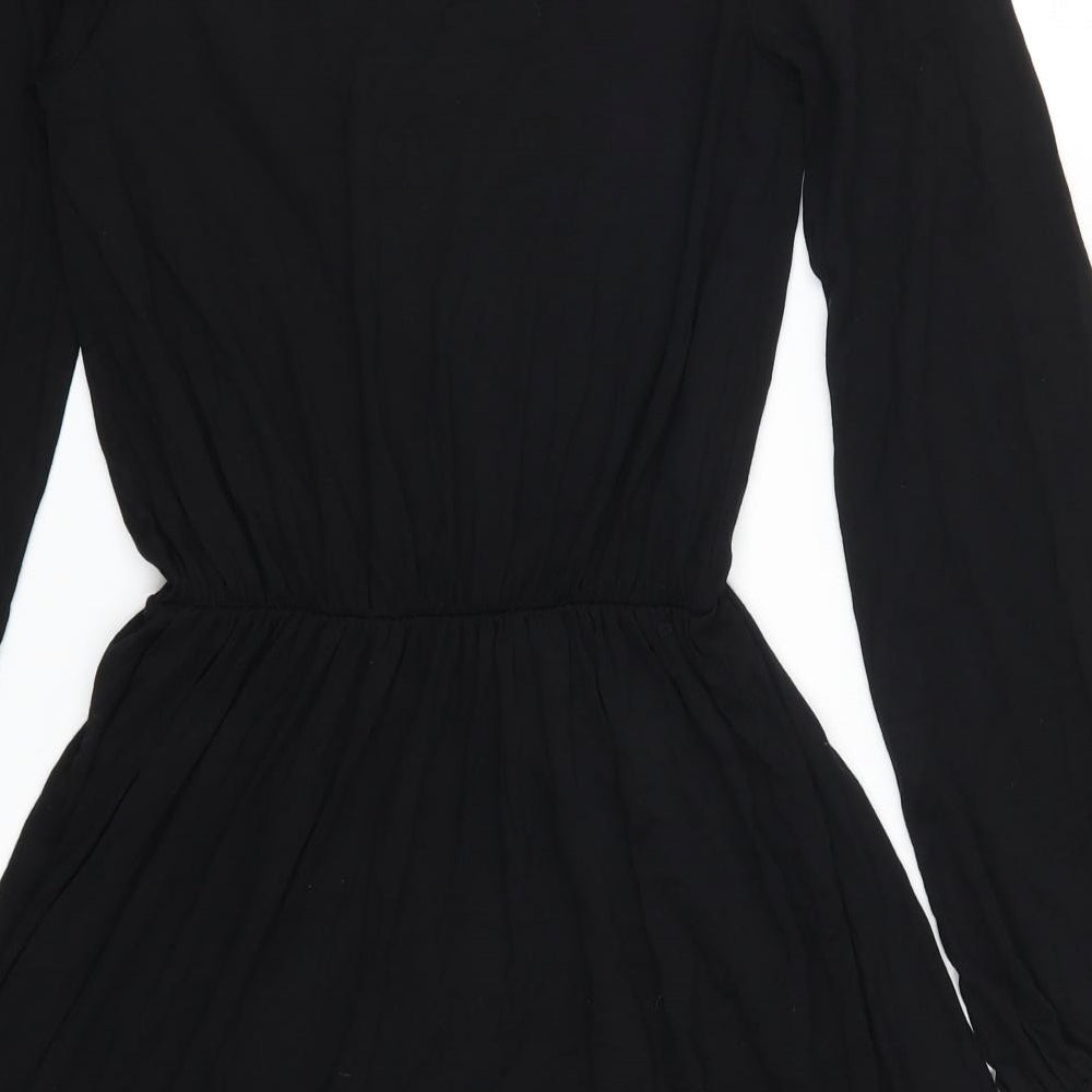 Boohoo Womens Black   Skater Dress  Size 6