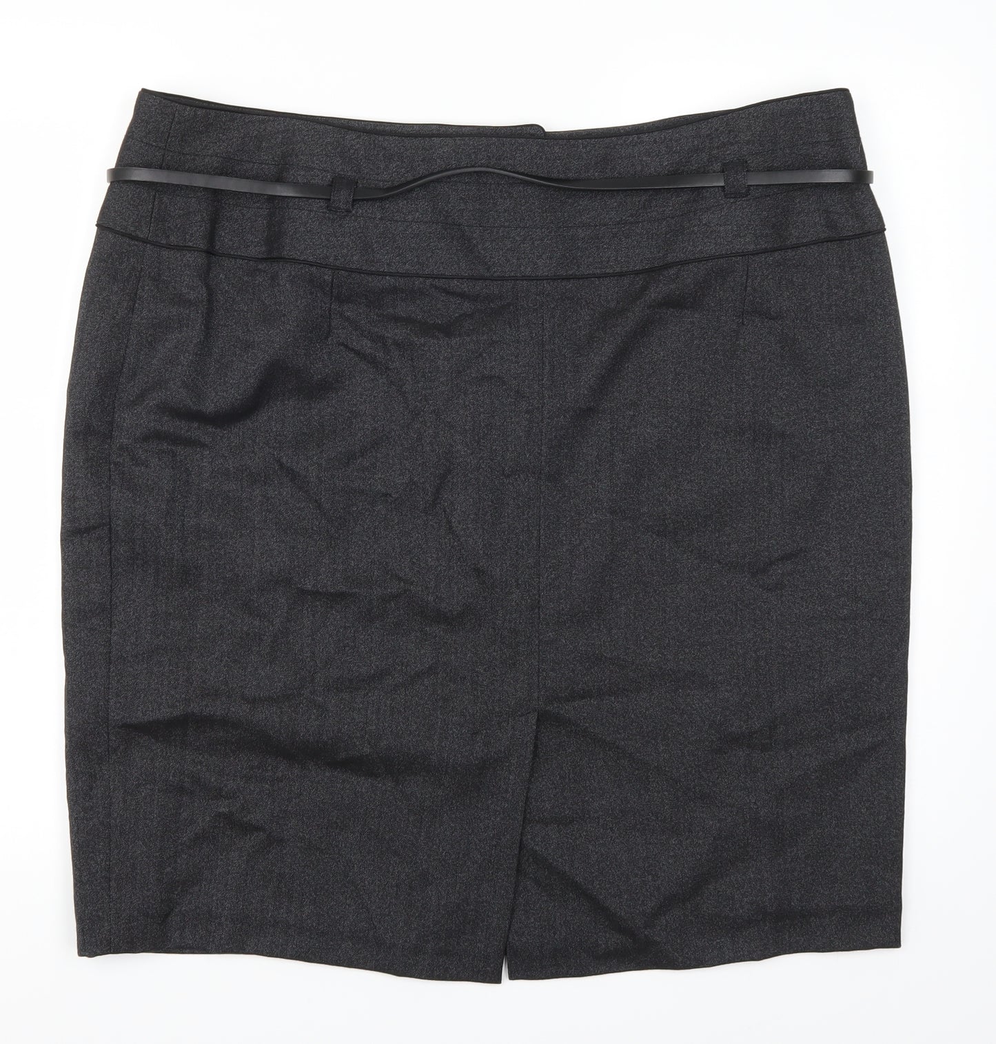 NEXT Womens Grey   Straight & Pencil Skirt Size 20  - Belted