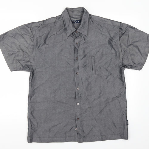Easy Mens Grey    Button-Up Size S