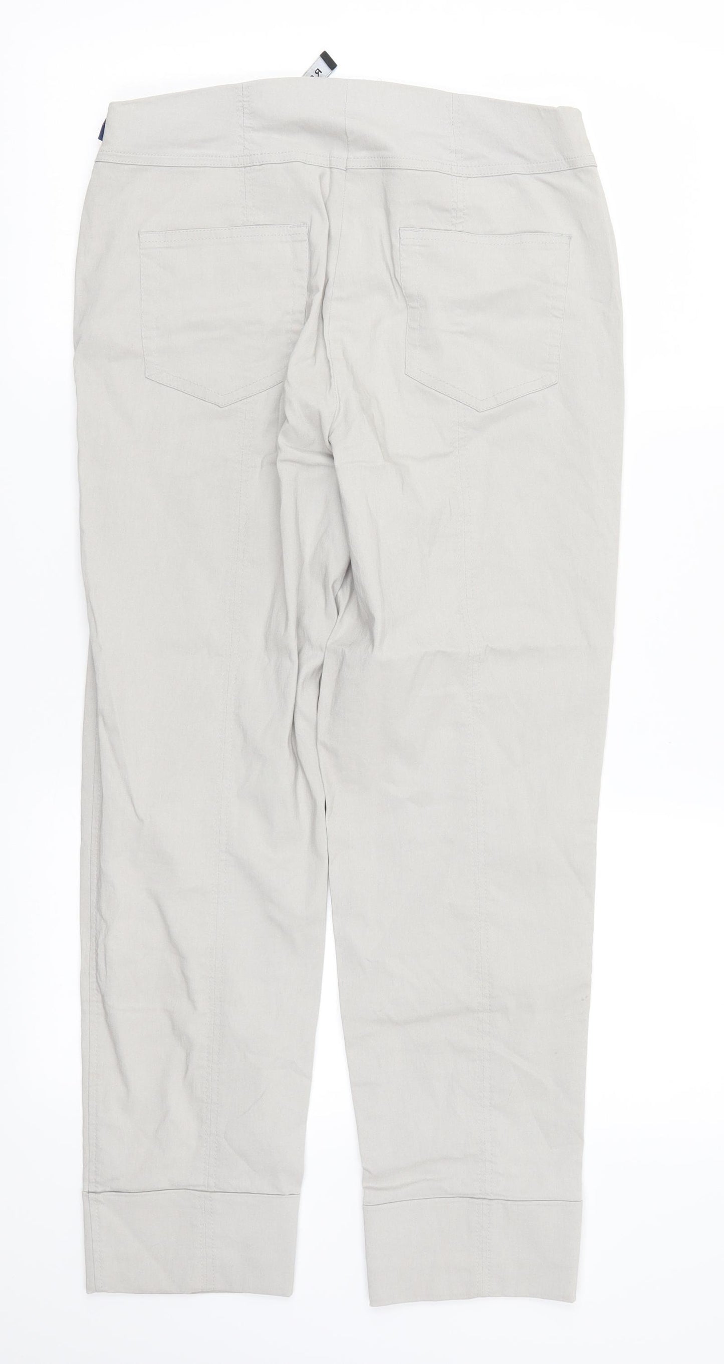 Robell Womens Grey   Trousers  Size 10 L26 in