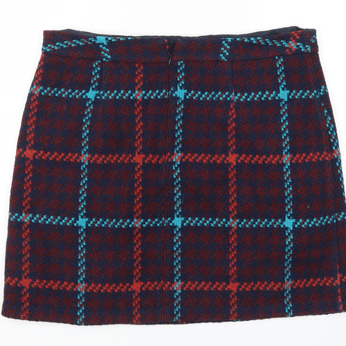 Papaya Womens Red Check  A-Line Skirt Size 16