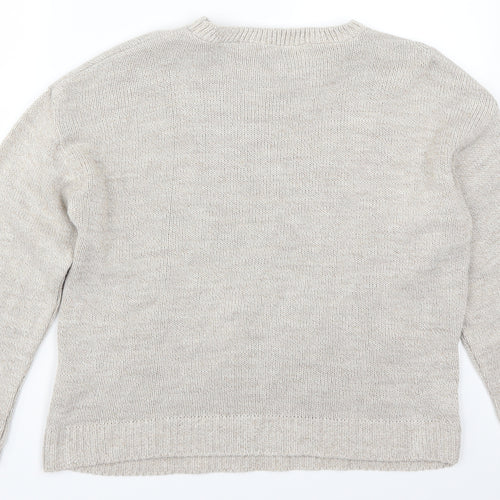 Nasty Gal Womens Beige   Pullover Jumper Size S