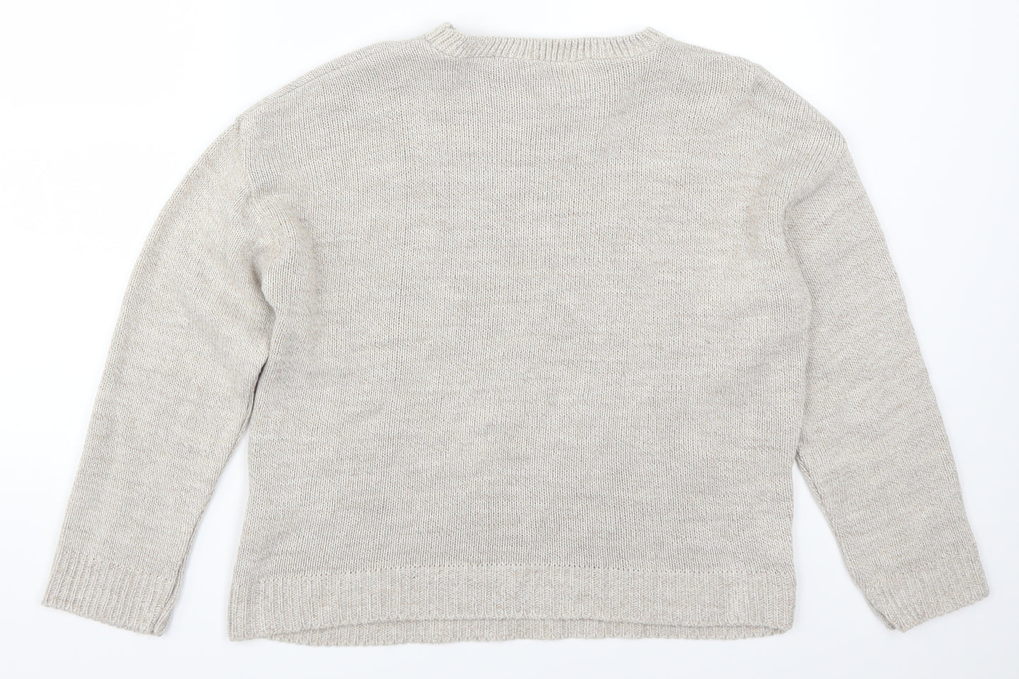 Nasty Gal Womens Beige   Pullover Jumper Size S
