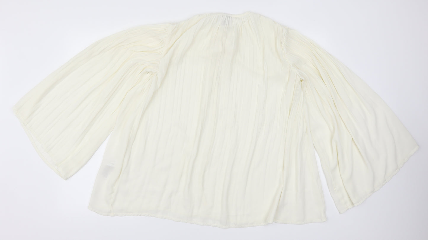 ASOS Womens White   Basic Blouse Size 4  - Cream