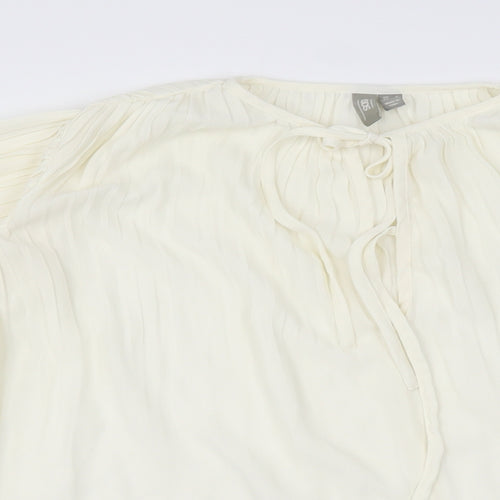 ASOS Womens White   Basic Blouse Size 4  - Cream