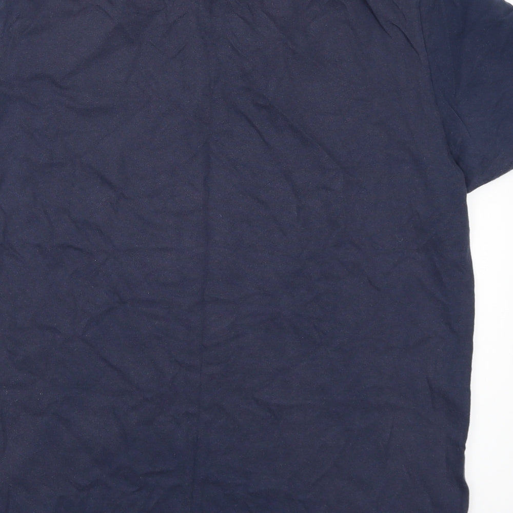 NEXT Mens Blue Geometric   Polo Size L