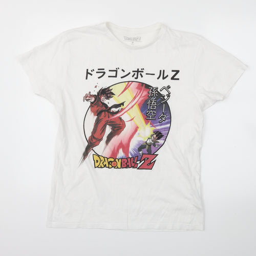 Dragon Ball Z Mens White    T-Shirt Size M