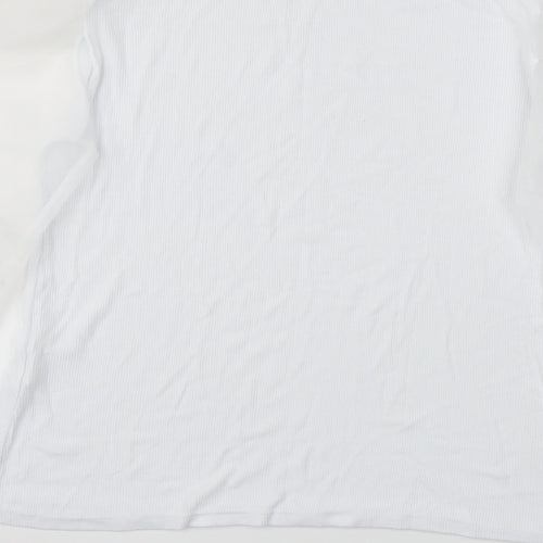 Preworn Womens White   Basic T-Shirt Size L