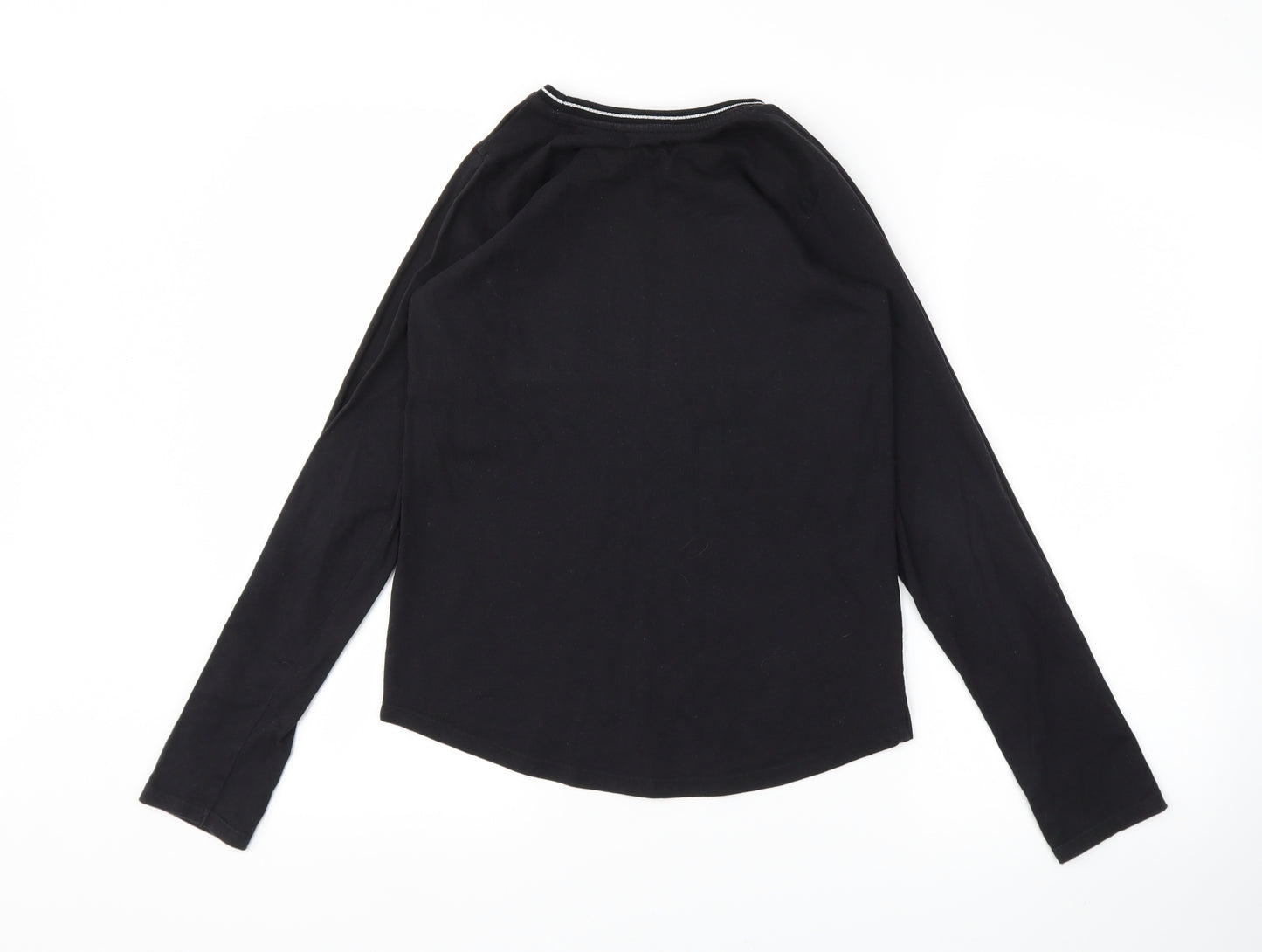 Nutmeg Girls Black   Basic T-Shirt Size 12-13 Years