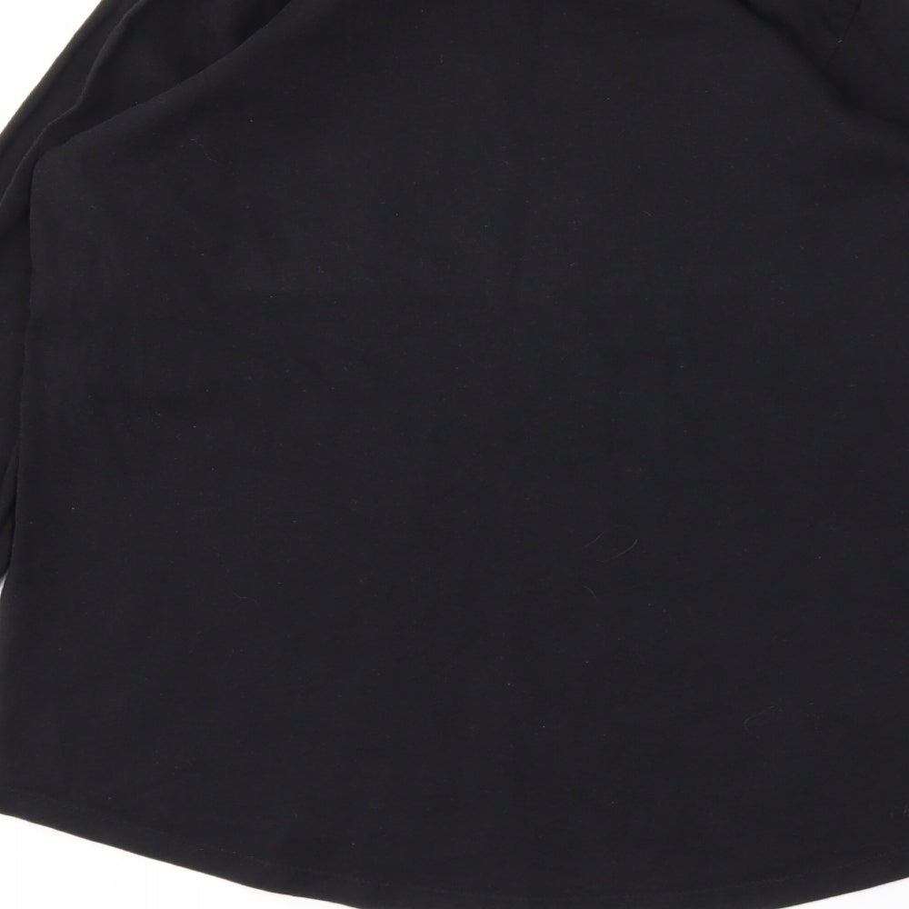 Nutmeg Girls Black   Basic T-Shirt Size 12-13 Years