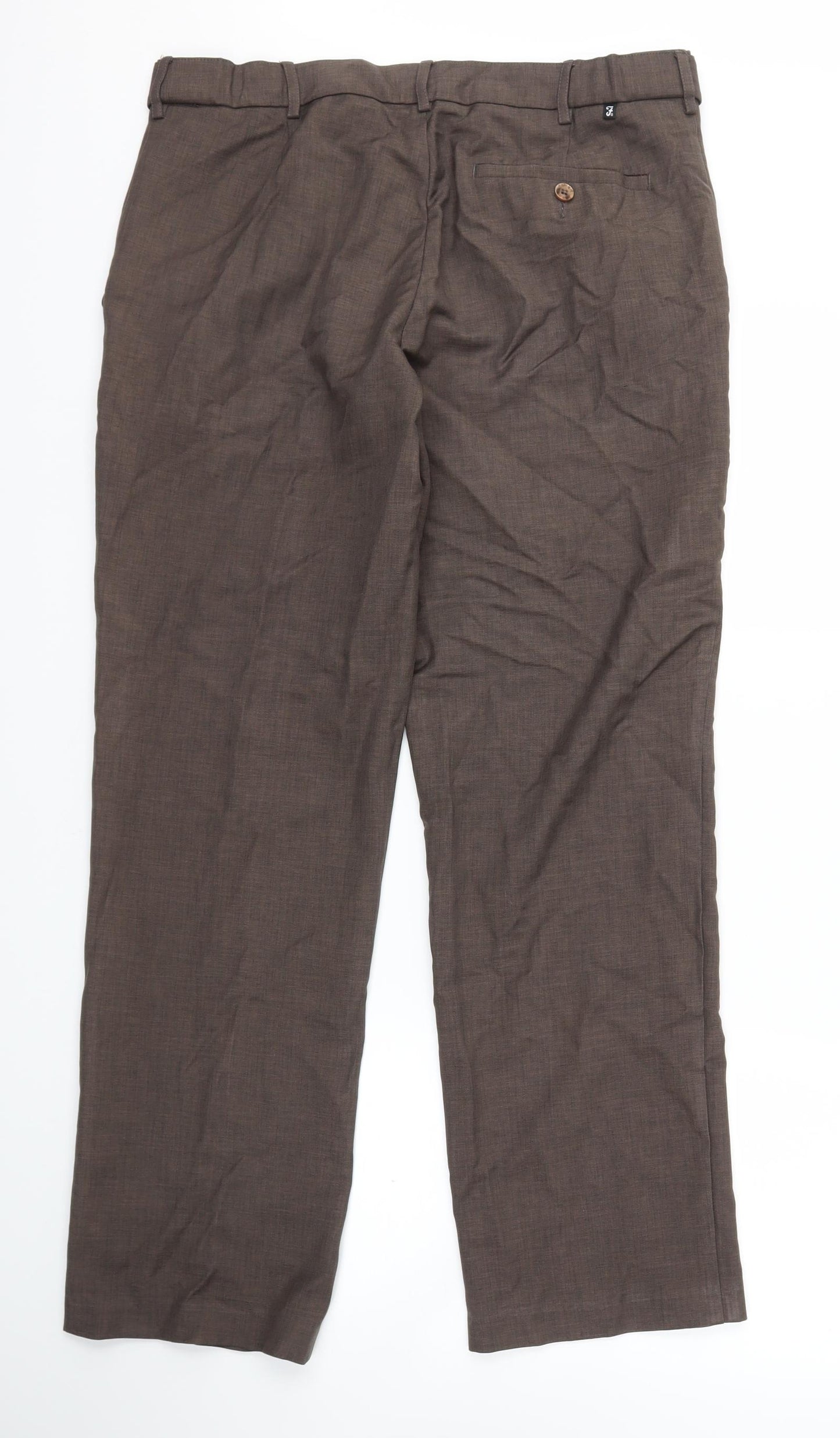 Farah Mens Brown   Trousers  Size 34 in L31 in