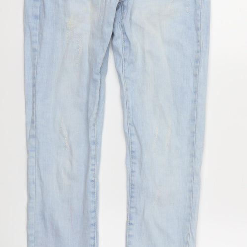 Denim & Co. Womens Blue   Skinny Jeans Size 4 L28 in