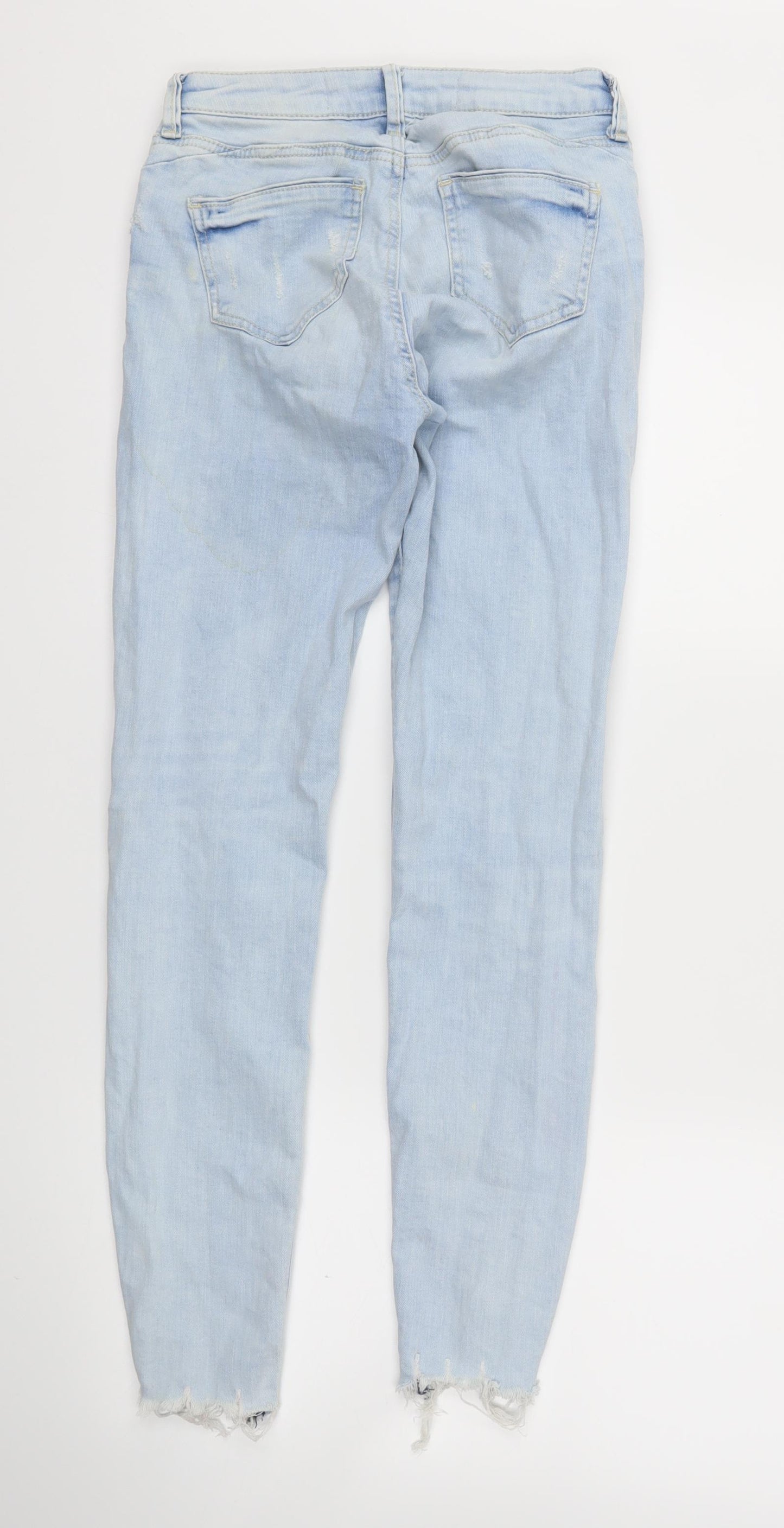 Denim & Co. Womens Blue   Skinny Jeans Size 4 L28 in