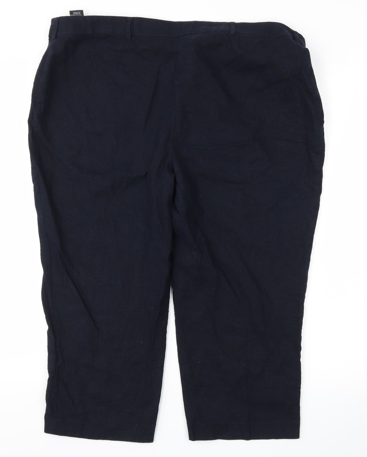 m&s Womens Blue   Capri Trousers Size 18 L20 in