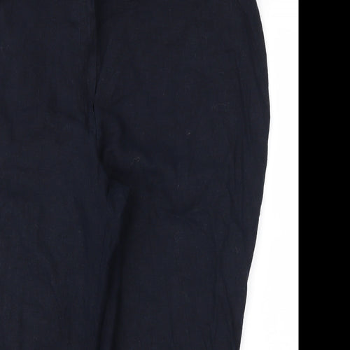 m&s Womens Blue   Capri Trousers Size 18 L20 in