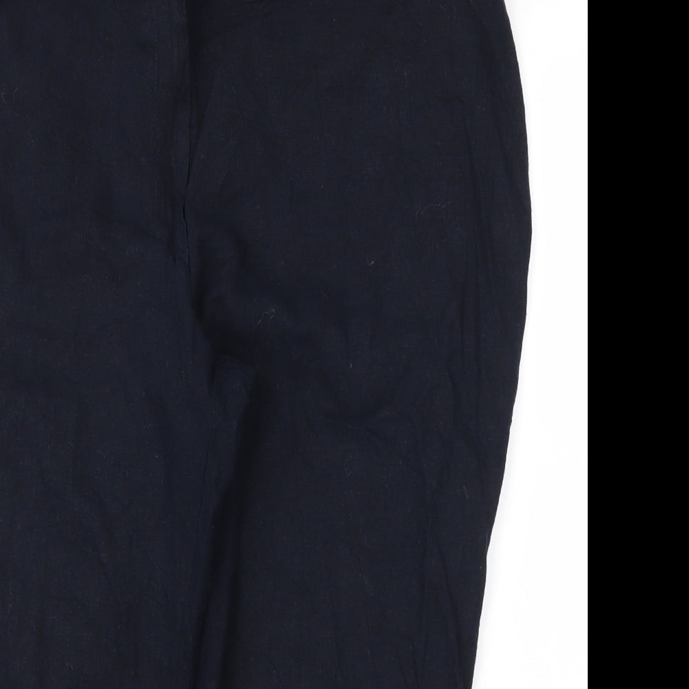 m&s Womens Blue   Capri Trousers Size 18 L20 in