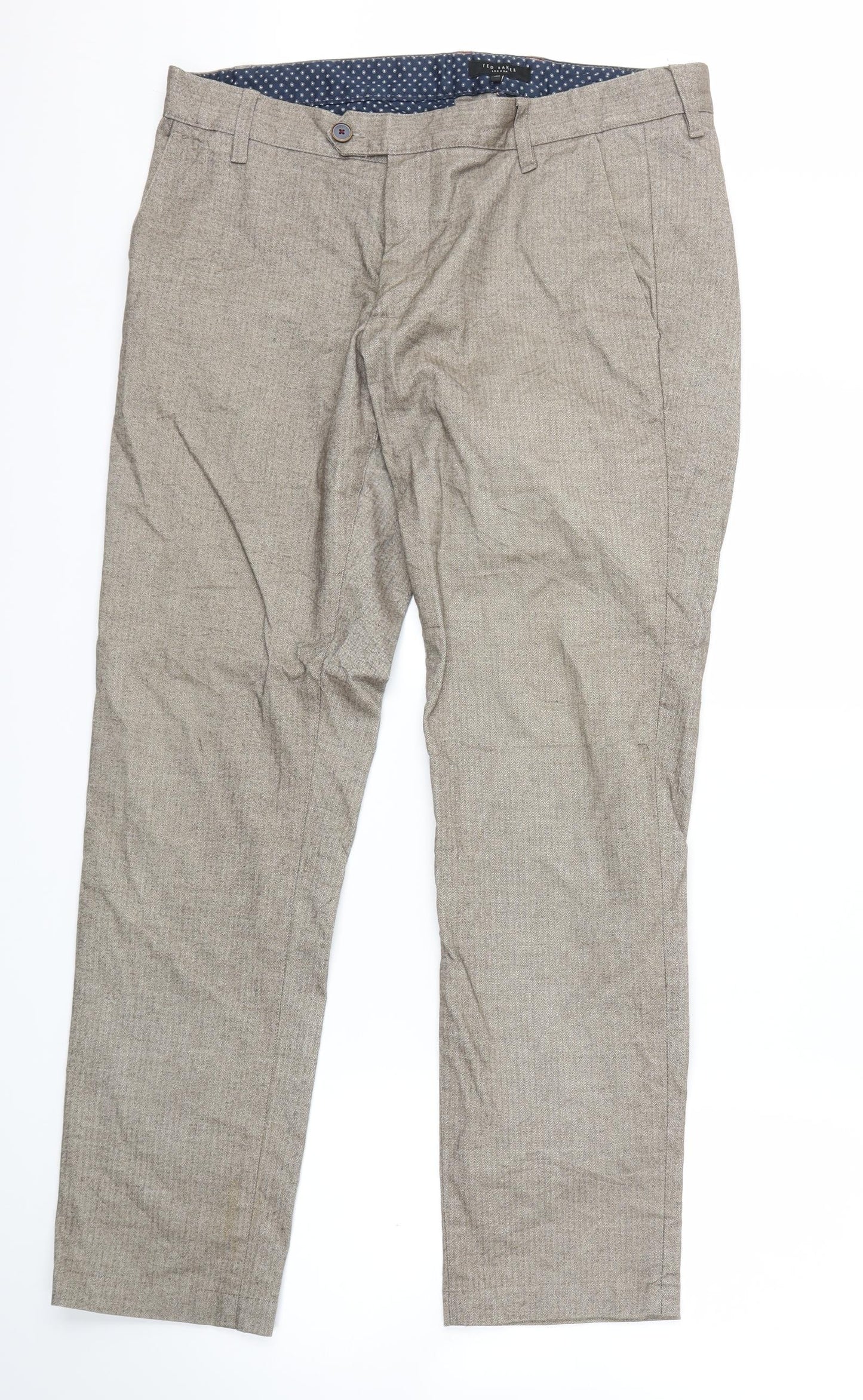 Ted Baker Mens Brown   Trousers  Size 36 L31 in