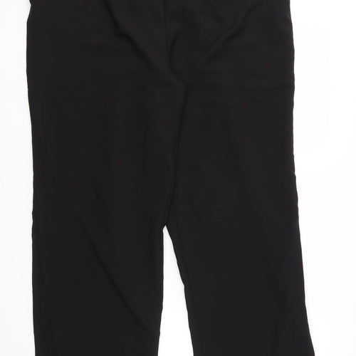 BHS Womens Black   Trousers  Size 20 L29 in - stretch waistband