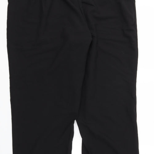 BHS Womens Black   Trousers  Size 20 L29 in - stretch waistband