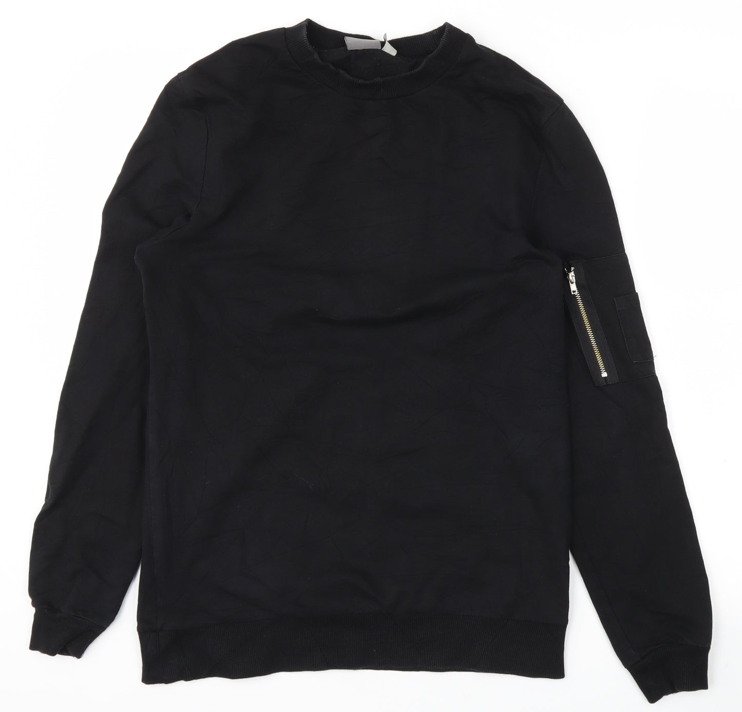 ASOS Mens Black   Pullover Sweatshirt Size S