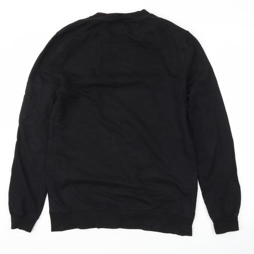 ASOS Mens Black   Pullover Sweatshirt Size S
